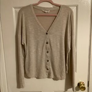 Beige Lightweight Cardigan